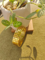 Load image into Gallery viewer, Adrika Scale Stainless Steel Bangle β Anti-Tarnish Statement Bracelet for Women