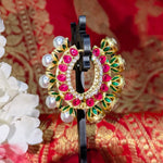 Load image into Gallery viewer, Nayantara Kundan Hoop Earrings