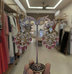 Load image into Gallery viewer, Isla Kundan Chandelier Earrings