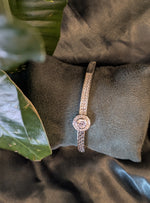 Load image into Gallery viewer, Luxury Anti-Tarnish AD Stone Studded Stainless Steel Bracelet Bangle