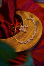Load image into Gallery viewer, Elara Polki-Inspired Crystal Necklace Set
