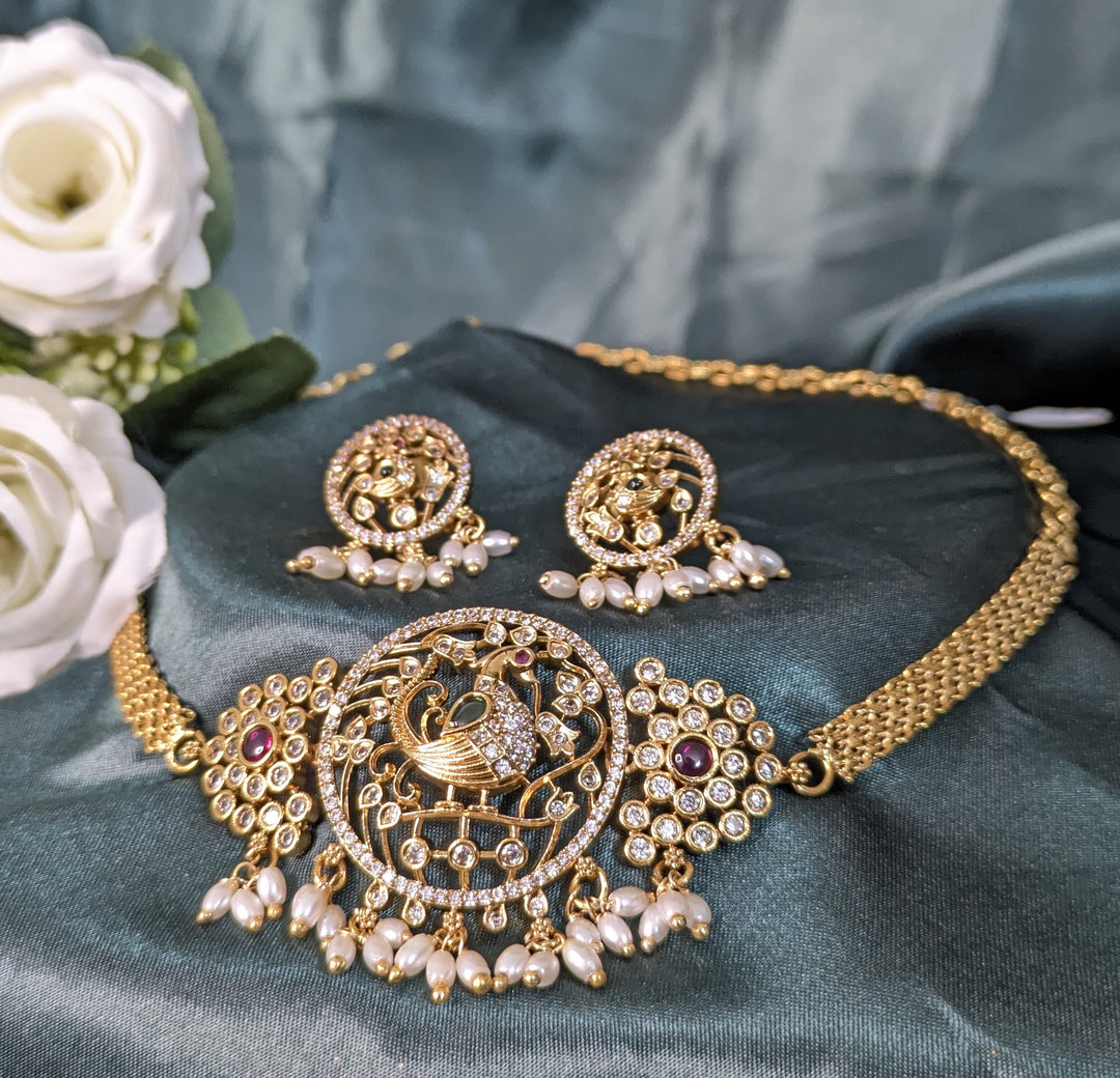 Mayura Royale Peacock Necklace Set