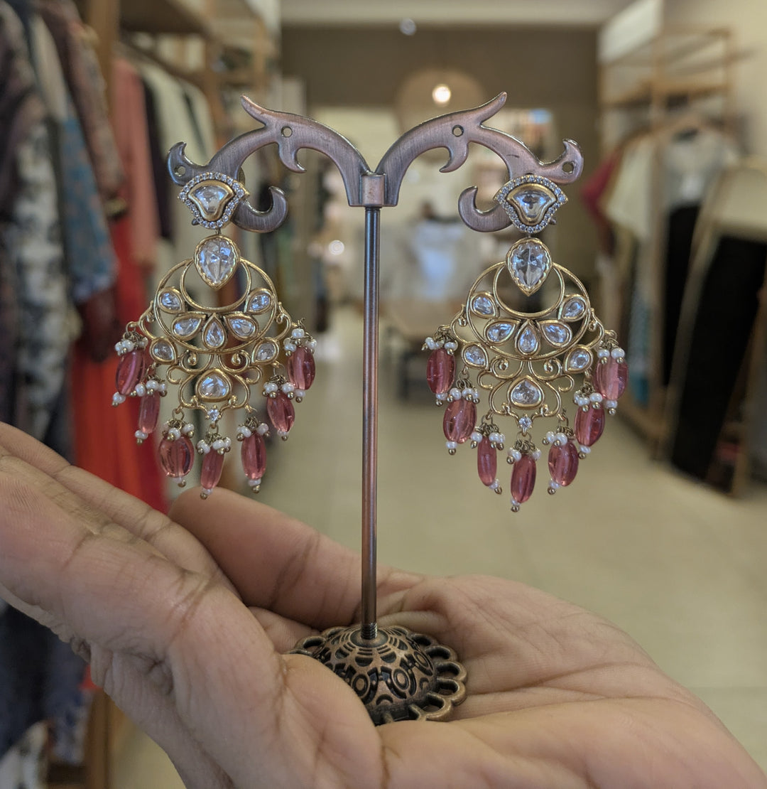 Isla Kundan Chandelier Earrings