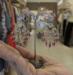 Load image into Gallery viewer, Isla Kundan Chandelier Earrings
