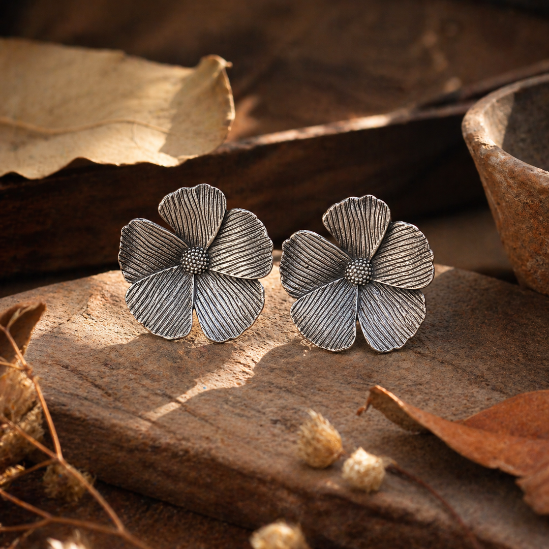 oxidized_silver_flower_stud_earrings9f08