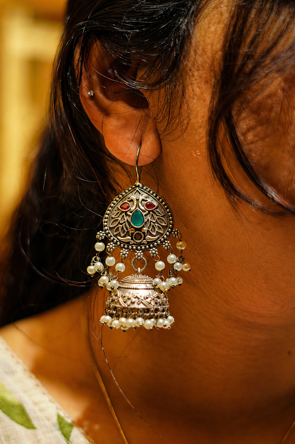 oxidized_silver_jhumka_earring_with_pearl_drops_and_red-green_gemstonesc6ac